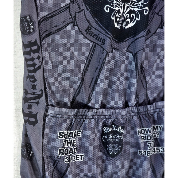 Louis Garneau Ride-N-Roll Cyclery Racing Team Cycling Jersey Vintage Full Zip M - Picture 12 of 13